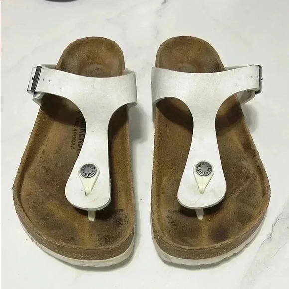 Birkenstock White Sandals - Picture 1 of 5